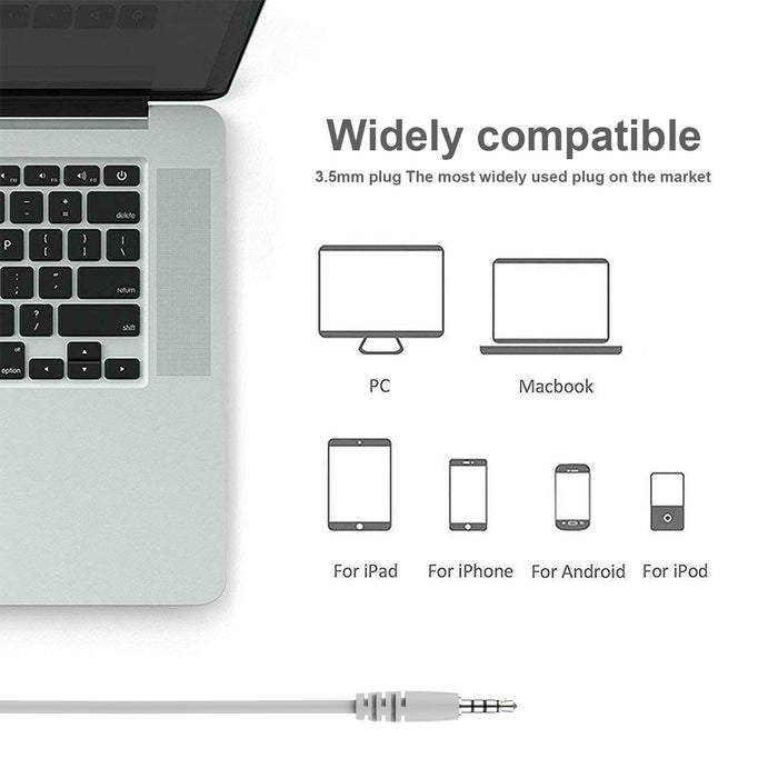 Adjustable Gaming Headset With Mic 3.5Mm Port