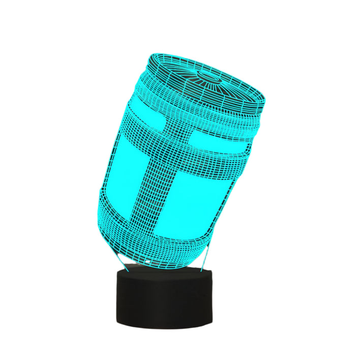 3D Led Night Light Wine Barrel Design Usb Touch Button