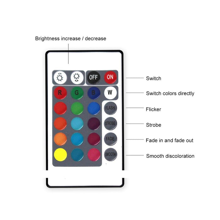 3D Colourful Led Night Light Remote Control Version