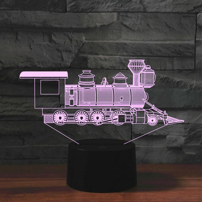 3D Led Night Light Locomotive 2 Design Usb / Battery Powered