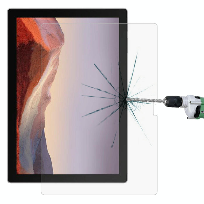 For Microsoft Surface Pro 7+ 9H 2.5D Explosion-Proof Tempered Tablet Glass Film