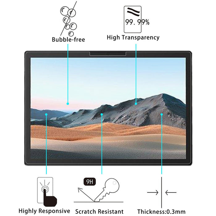 For Microsoft Surface Book 3 15 Inch 9H 2.5D Explosion-Proof Tempered Tablet Glass Film