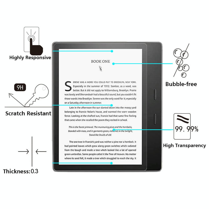 For Amazon Kindle Oasis 2017 9H 2.5D Explosion-Proof Tempered Tablet Glass Film