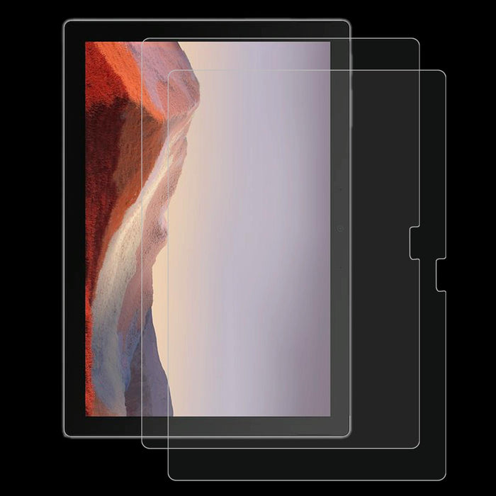 For Microsoft Surface Pro 7+ 2 Pcs 9H 2.5D Explosion-Proof Tempered Tablet Glass Film