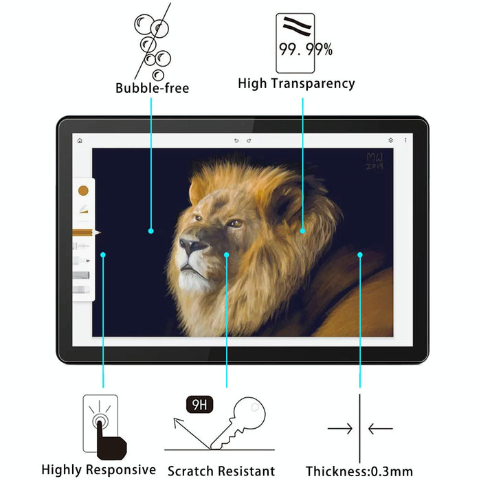 For Lenovo Chromebook Duet 10.1 Inch 25 Pcs 9H 2.5D Explosion-Proof Tempered Tablet Glass Film