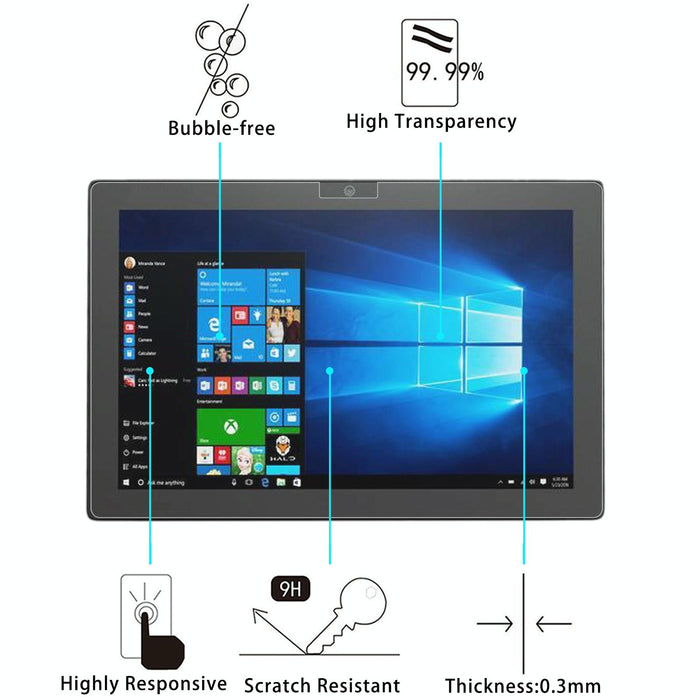 For Lenovo Ideapad Miix 510 25 Pcs 9H 2.5D Explosion-Proof Tempered Tablet Glass Film