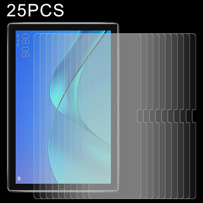 For Huawei Mediapad M5 10 Pro 25 Pcs 9H 2.5D Explosion-Proof Tempered Tablet Glass Film
