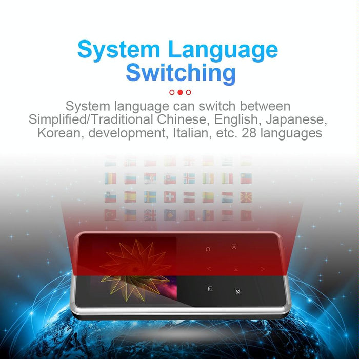 Portable Bluetooth Player 4Gb Capacity Silver