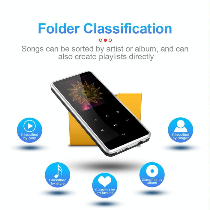 Portable Bluetooth Player 4Gb Capacity Silver