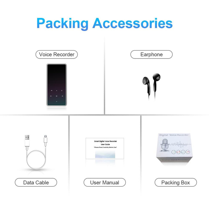 Portable Bluetooth Player 8Gb Capacity Silver