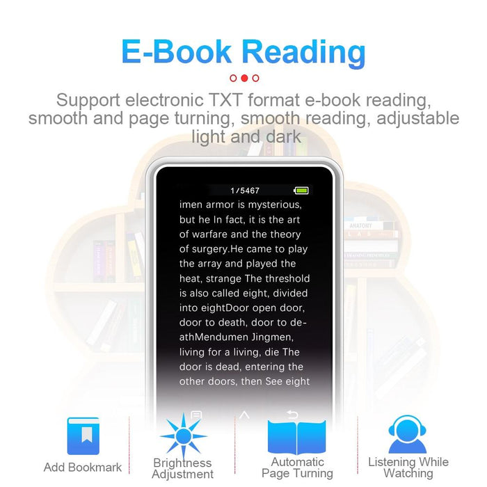 Portable Bluetooth Player 32Gb Capacity Silver