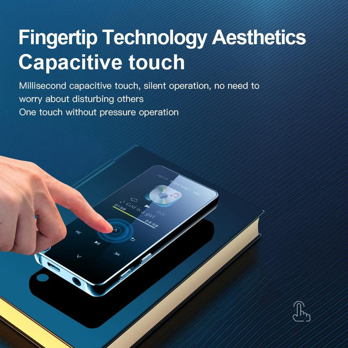 Portable Bluetooth Mp3 Player 16Gb Capacity Black