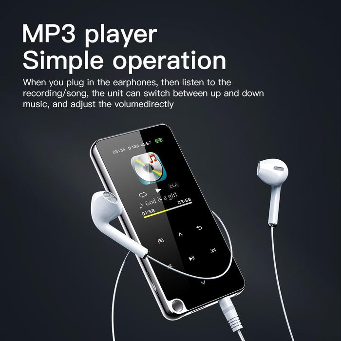 Portable Bluetooth Mp3 Player 64Gb Capacity Black