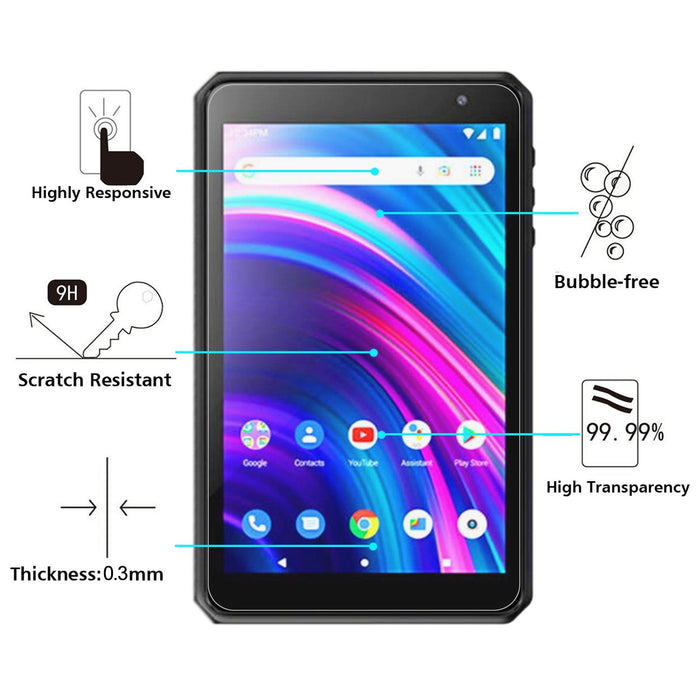 For Blu M8L 25 Pcs 9H 2.5D Explosion-Proof Tempered Tablet Glass Film