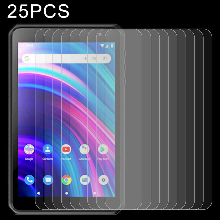 For Blu M8L 25 Pcs 9H 2.5D Explosion-Proof Tempered Tablet Glass Film