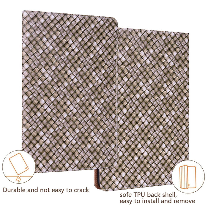 Leather Tablet Case With Holder Color Weave