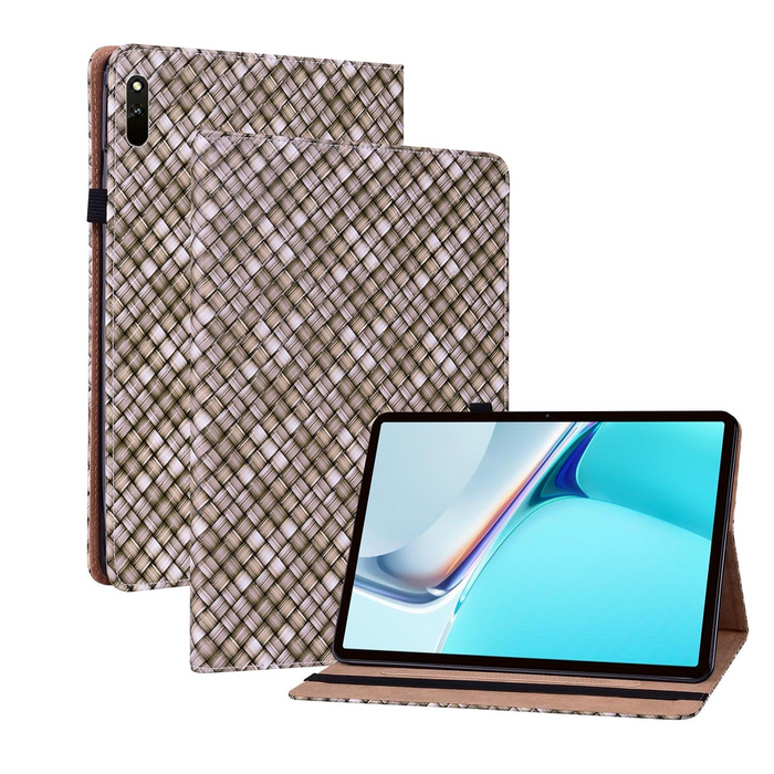 Leather Tablet Case With Holder Color Weave
