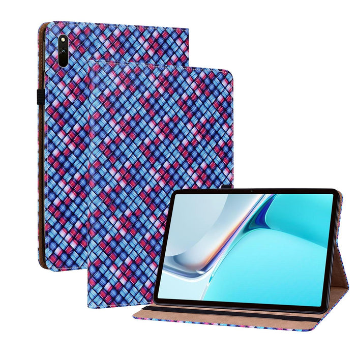 Leather Tablet Case With Holder Color Weave