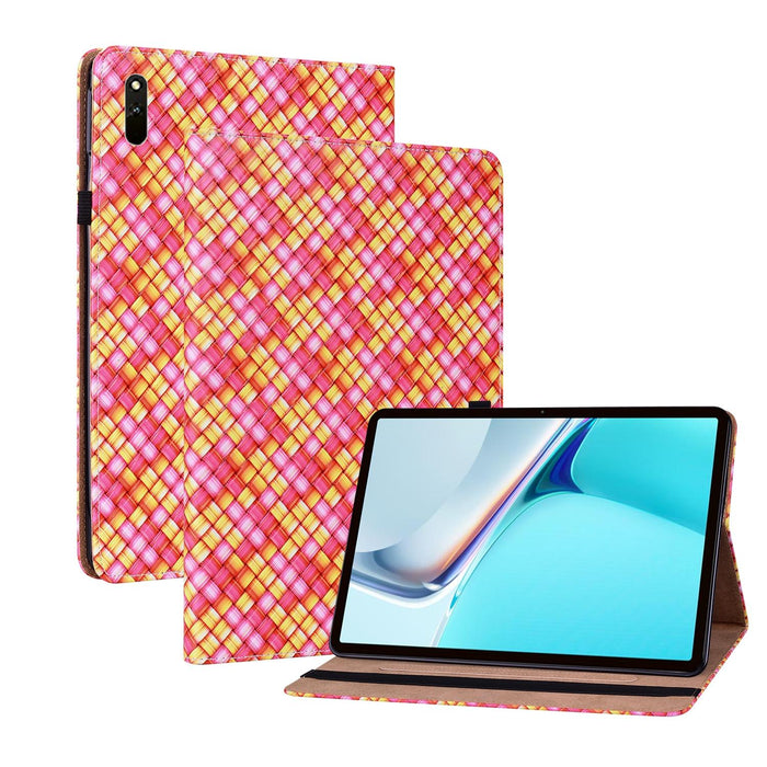 Leather Tablet Case With Holder Color Weave