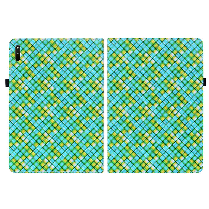 Leather Tablet Case With Holder Color Weave