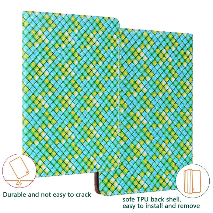Leather Tablet Case With Holder Color Weave