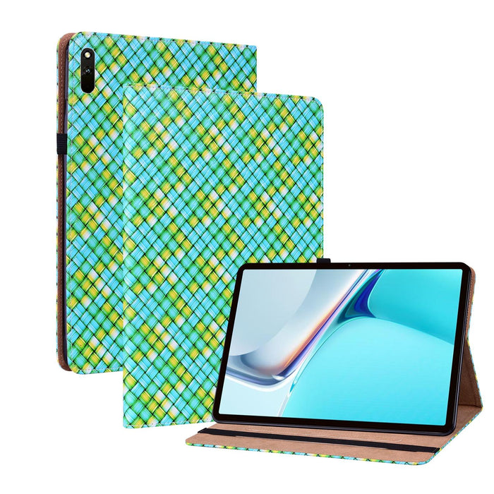 Leather Tablet Case With Holder Color Weave