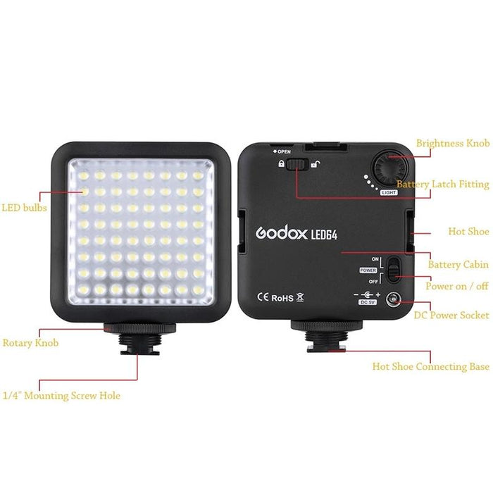 Led64 Led Video Fill Light