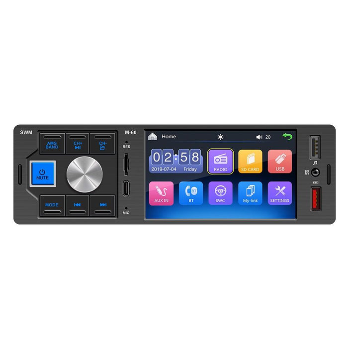 4 Inch Touch Car Radio Bluetooth Mp5 Player + Remote