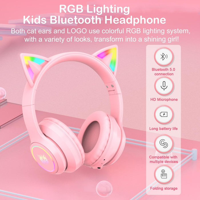 Wireless Bluetooth Headphones With Rgb Lighting