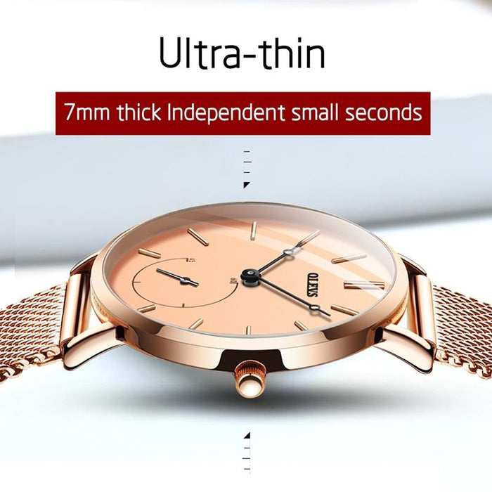 5190 Women Waterproof Ultra-Thin Small Dial Quartz Watch