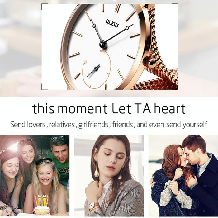 5190 Women Waterproof Ultra-Thin Small Dial Quartz Watch