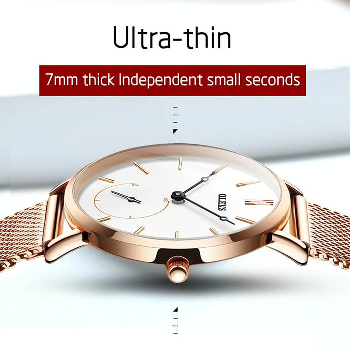 5190 Women Waterproof Ultra-Thin Small Dial Quartz Watch
