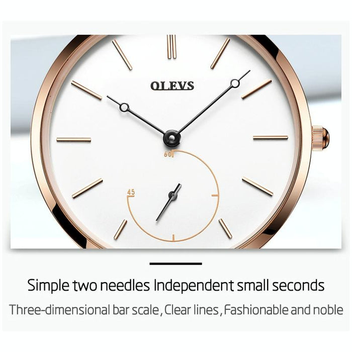 5190 Women Waterproof Ultra-Thin Small Dial Quartz Watch