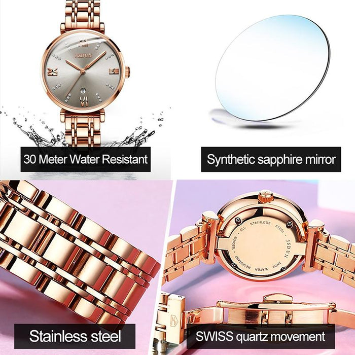 6533 Women Fashion Waterproof Ultra-Thin Quartz Watch