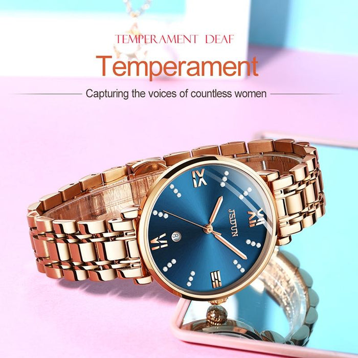 6533 Women Fashion Waterproof Ultra-Thin Quartz Watch