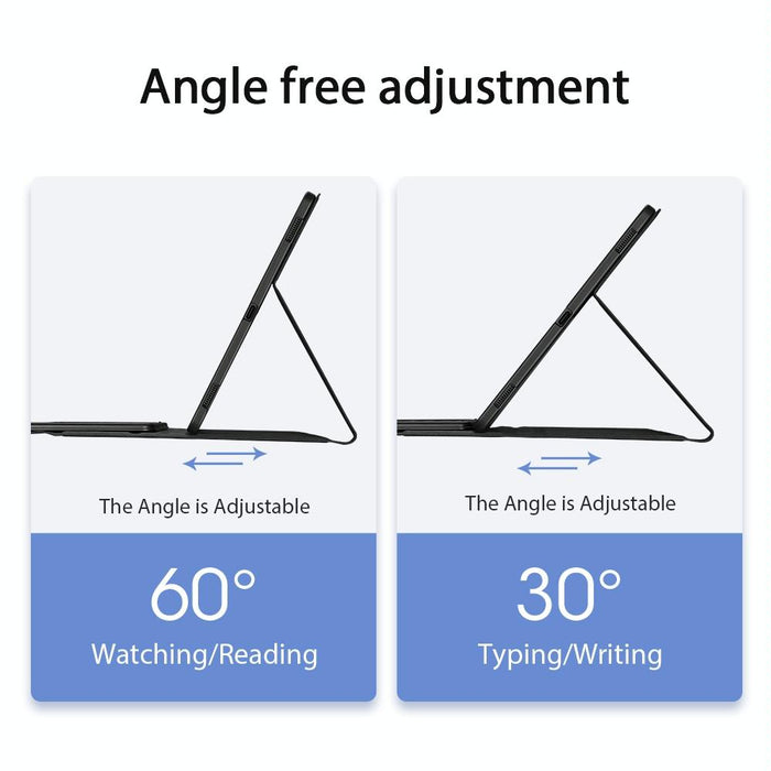 For Samsung Galaxy Tab S8 Ultra 14.6 Inch / Tab S9 Ultra Sm-X900 Detachable Ultrathin Bluetooth Keyboard Leather Case Black