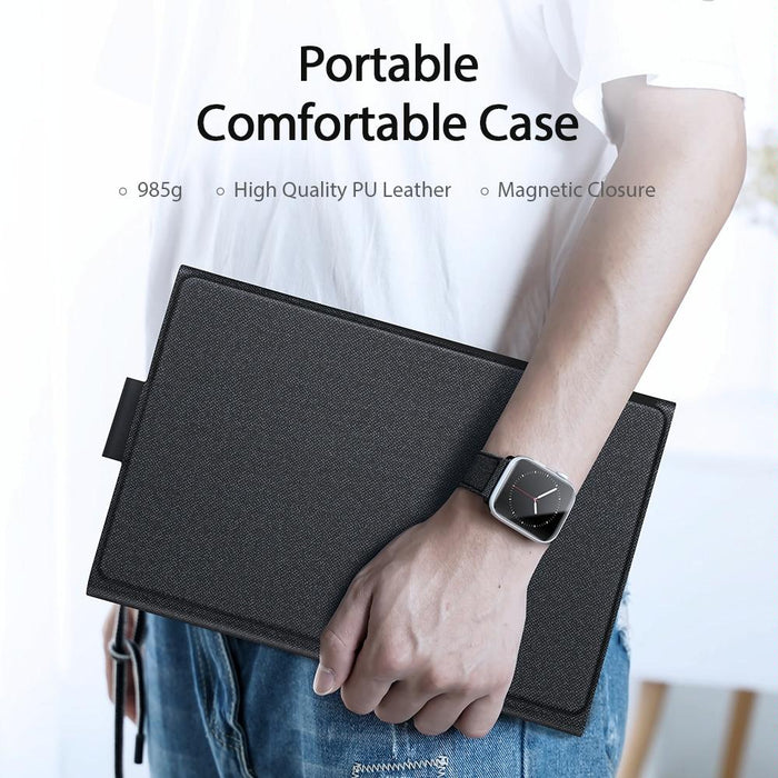 For Samsung Galaxy Tab S8 Ultra 14.6 Inch / Tab S9 Ultra Sm-X900 Detachable Ultrathin Bluetooth Keyboard Leather Case Black