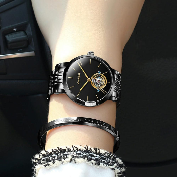 8812 Women Simple Hollowed Waterproof Automatic Mechanical Watch