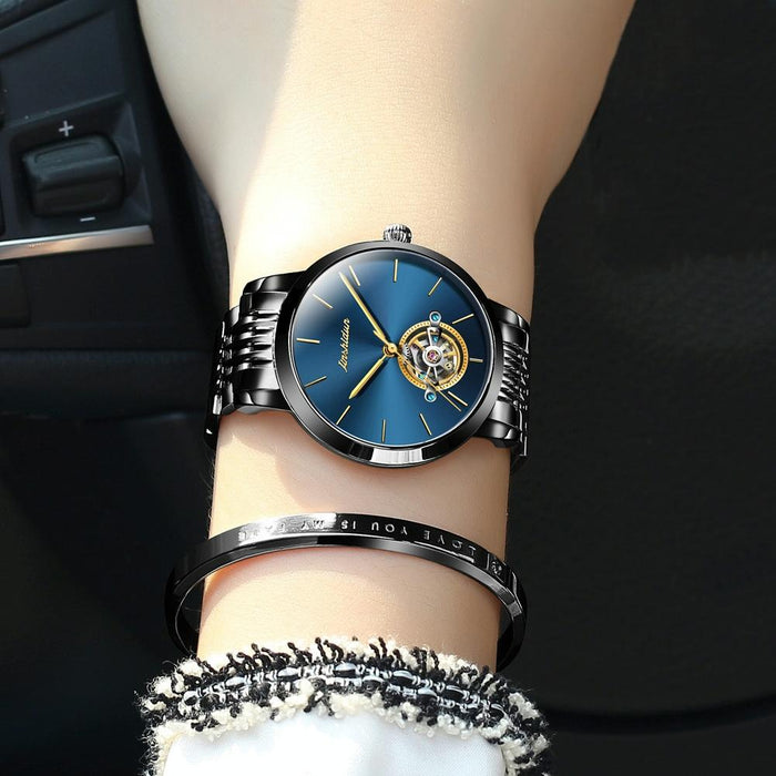 8812 Women Simple Hollowed Waterproof Automatic Mechanical Watch
