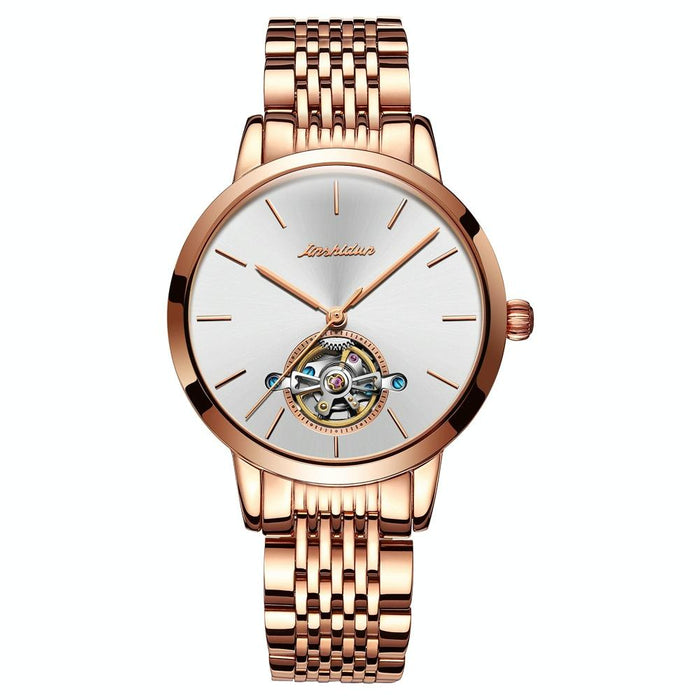 8812 Women Simple Hollowed Waterproof Automatic Mechanical Watch