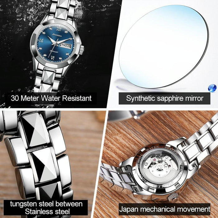 8813 Fashion Waterproof Luminous Automatic Mechanical Watch Women