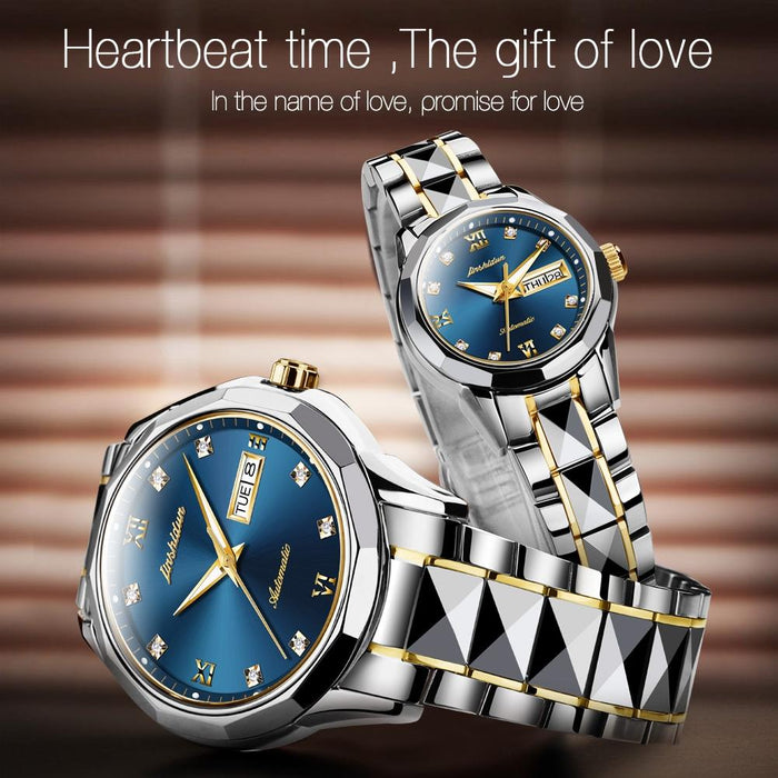 8813 Fashion Waterproof Luminous Automatic Mechanical Watch Women