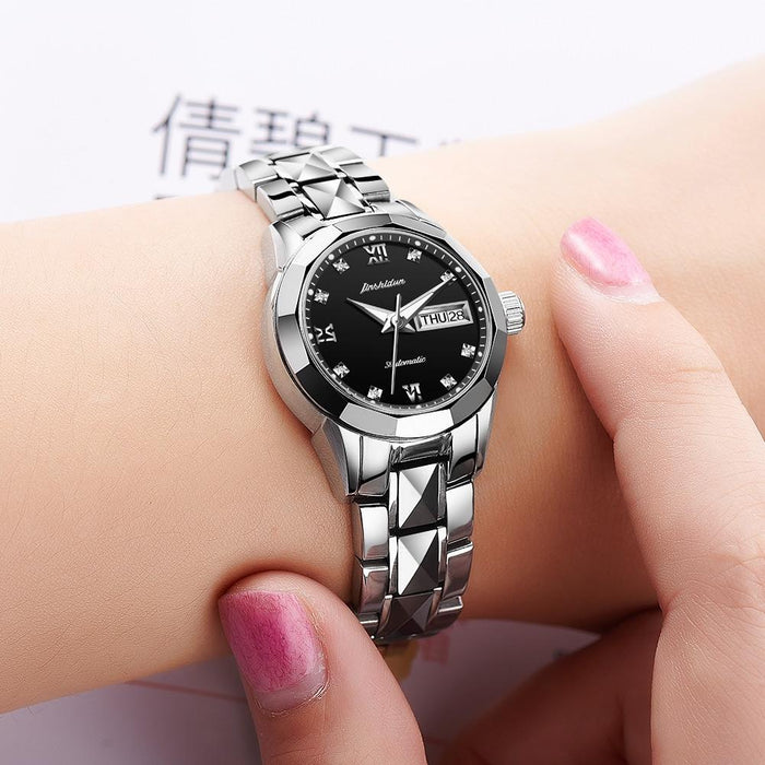 8813 Fashion Waterproof Luminous Automatic Mechanical Watch Women