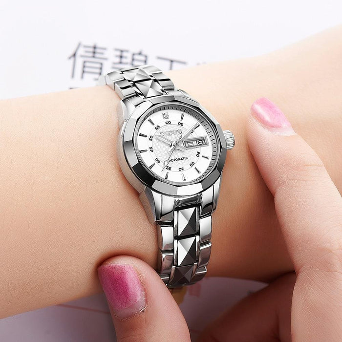 8813 Fashion Waterproof Luminous Automatic Mechanical Watch Women
