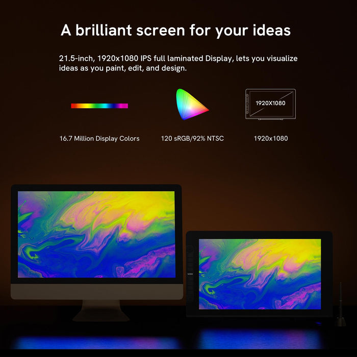 21.5 Inch Digital Drawing Board With 8192 Levels Pressure Sensitivity