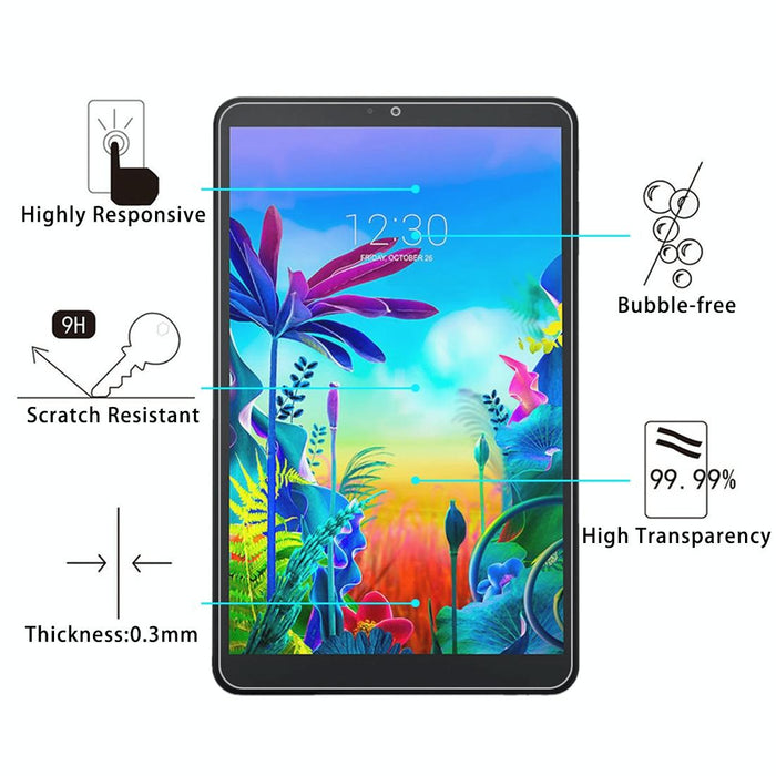 For Lg G Pad 5 10.1 Inch 2 Pcs 9H 2.5D Explosion-Proof Tempered Glass Film