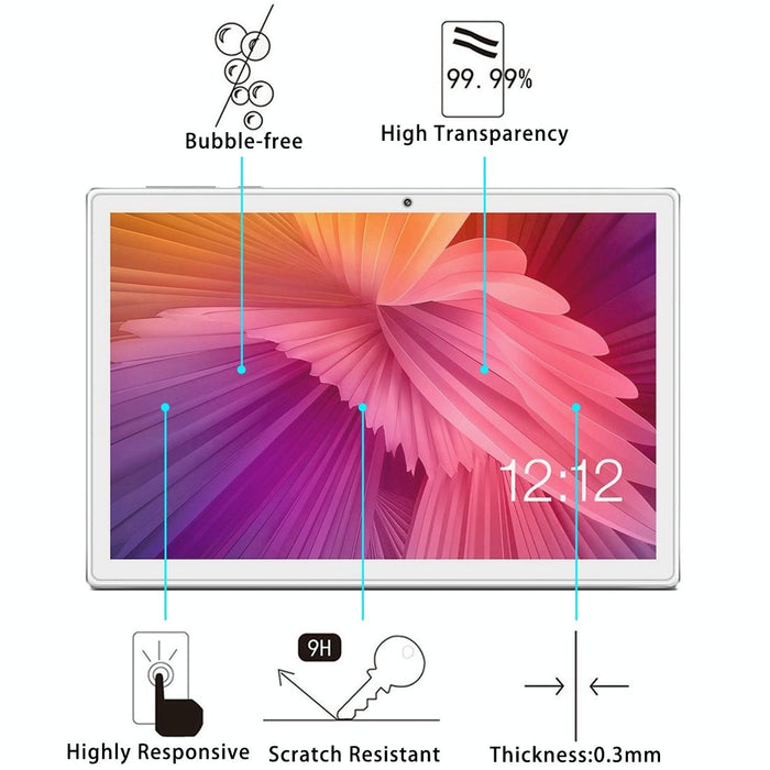 For Teclast M30 25 Pcs 9H 2.5D Explosion-Proof Tempered Glass Film