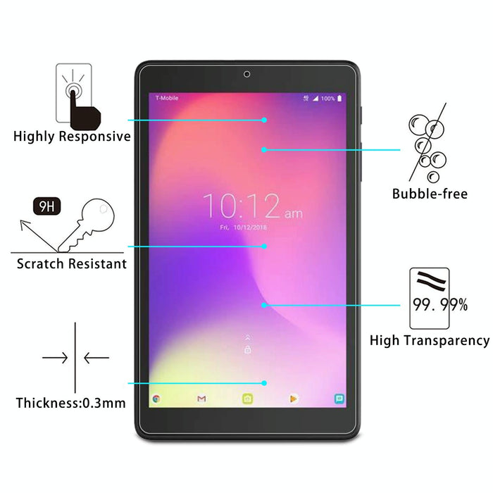 For Alcatel 3T 8 Inch 9H 2.5D Explosion-Proof Tempered Tablet Glass Film