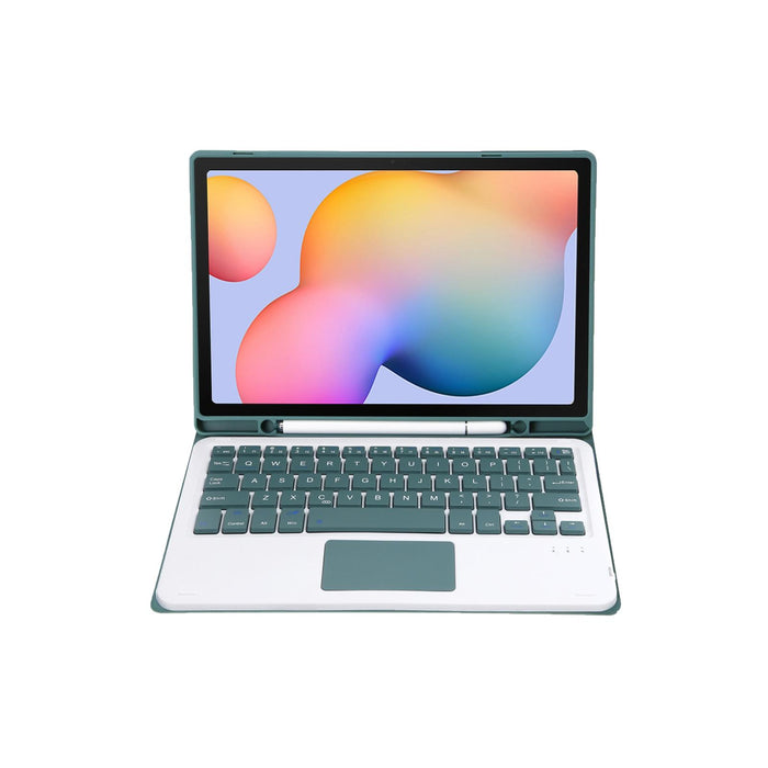 A610B-A Candy Colour Bluetooth Keyboard Leather Case With Pen Slot & Touchpad 10.4 Inch Sm-P610 / Sm-P615