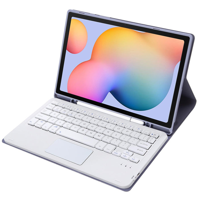 A610B-A Candy Colour Bluetooth Keyboard Leather Case With Pen Slot & Touchpad 10.4 Inch Sm-P610 / Sm-P615